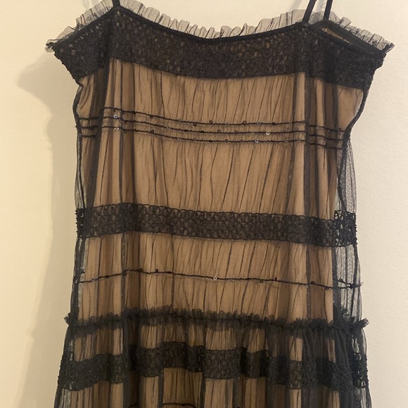 Black Spaghetti Lace Dress - Picture 2 of 4